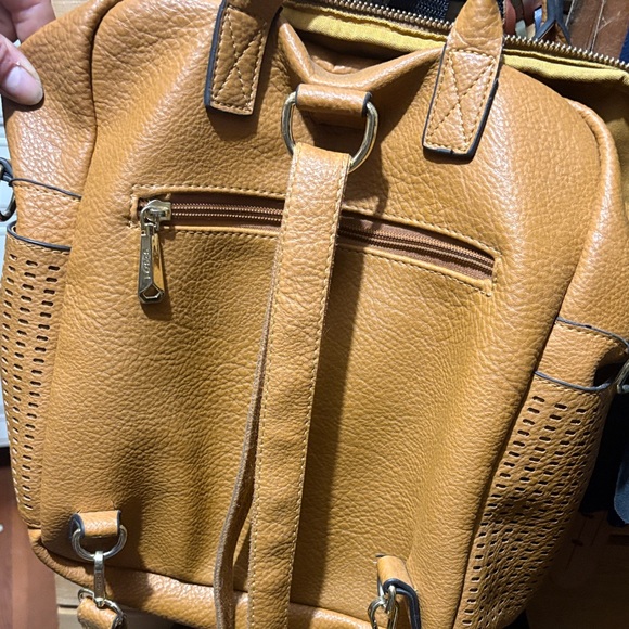 Tan Perforated Backpack - Picture 3 of 3